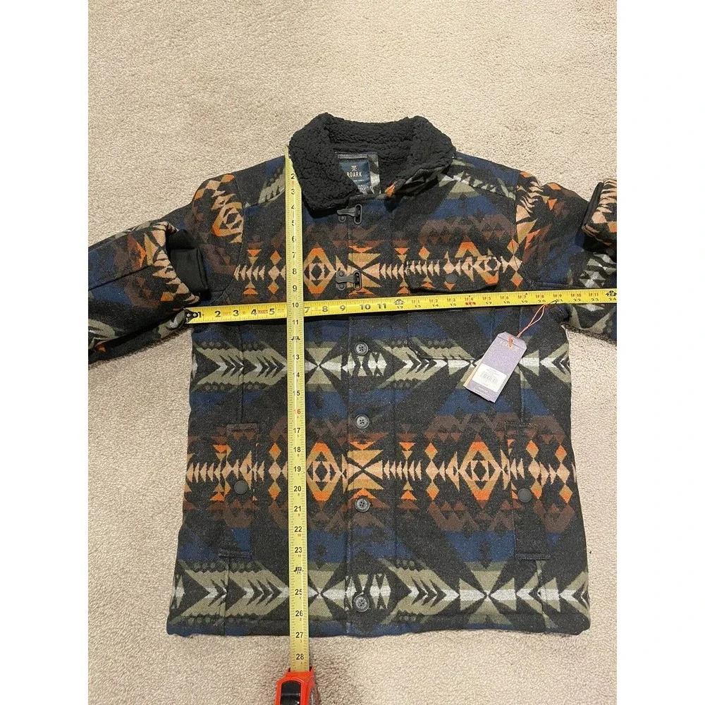 Roark x Pendleton Aztec Axeman Jacket Wool/ Sherpa Lined Coat $450 NWT ( S ) - Picture 9 of 10